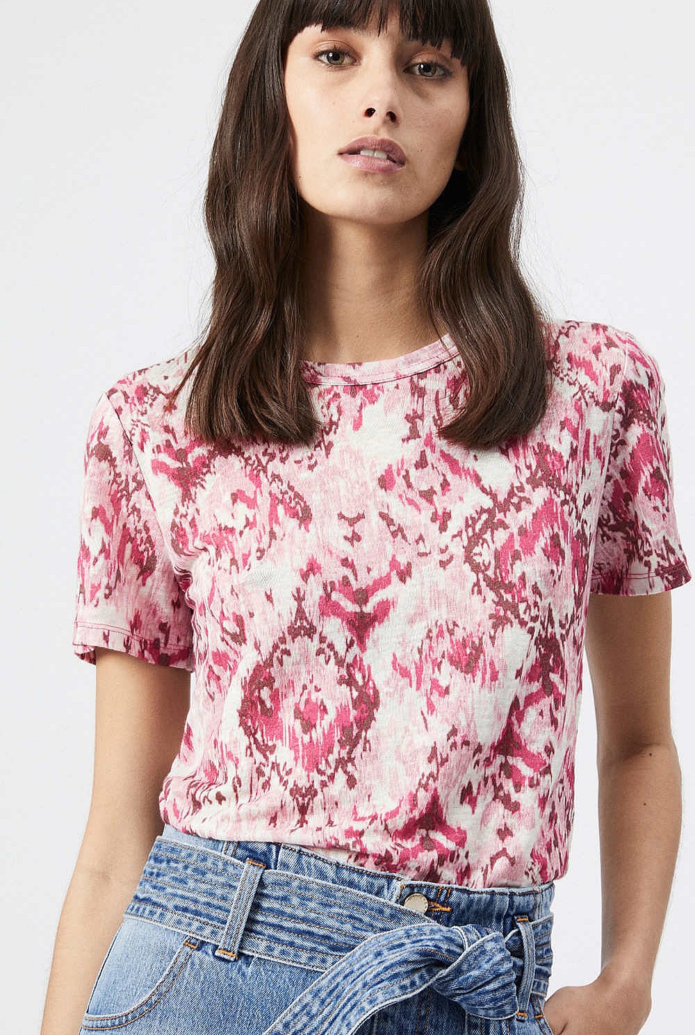 Print Linen Tee