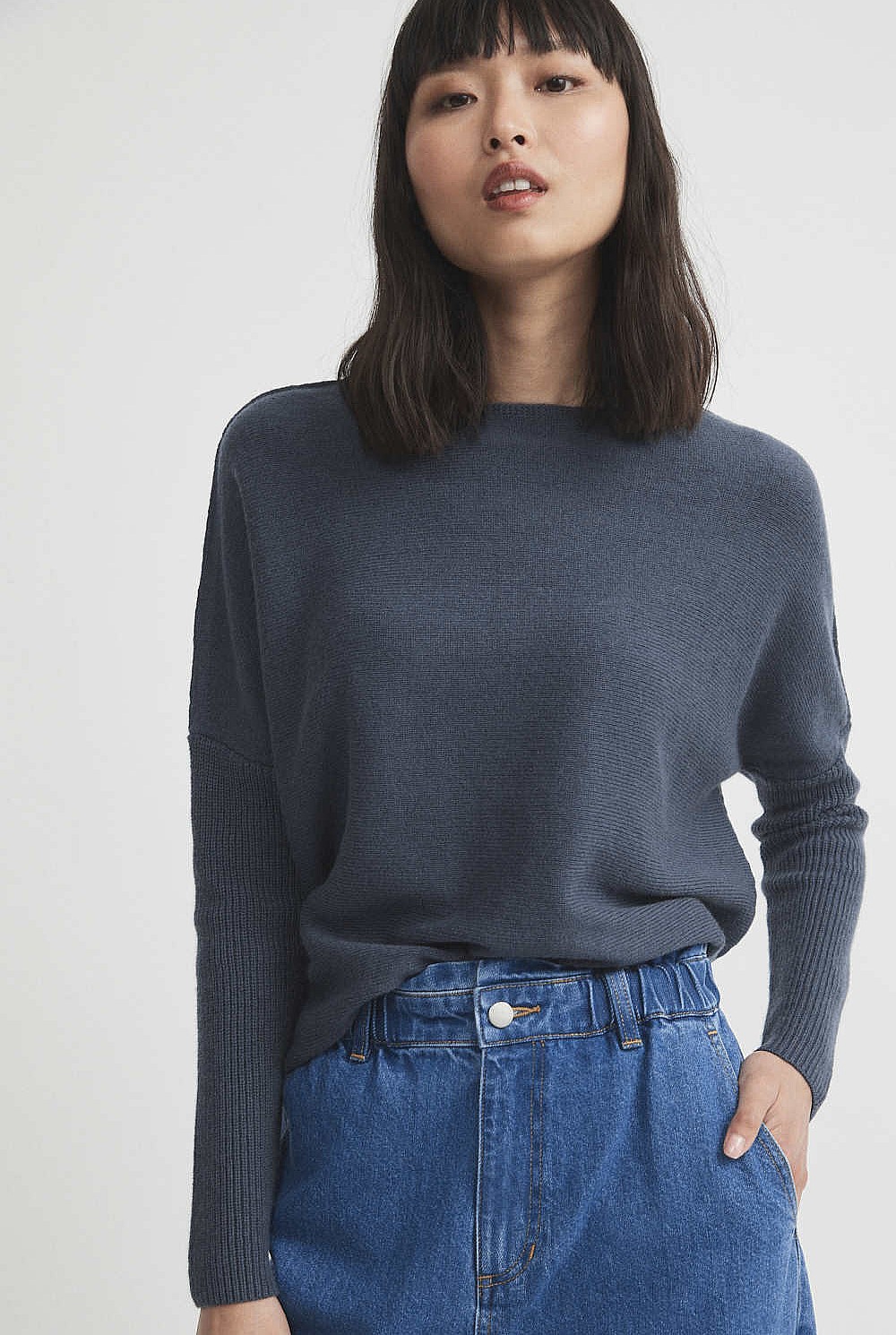 Drop Shoulder Knit