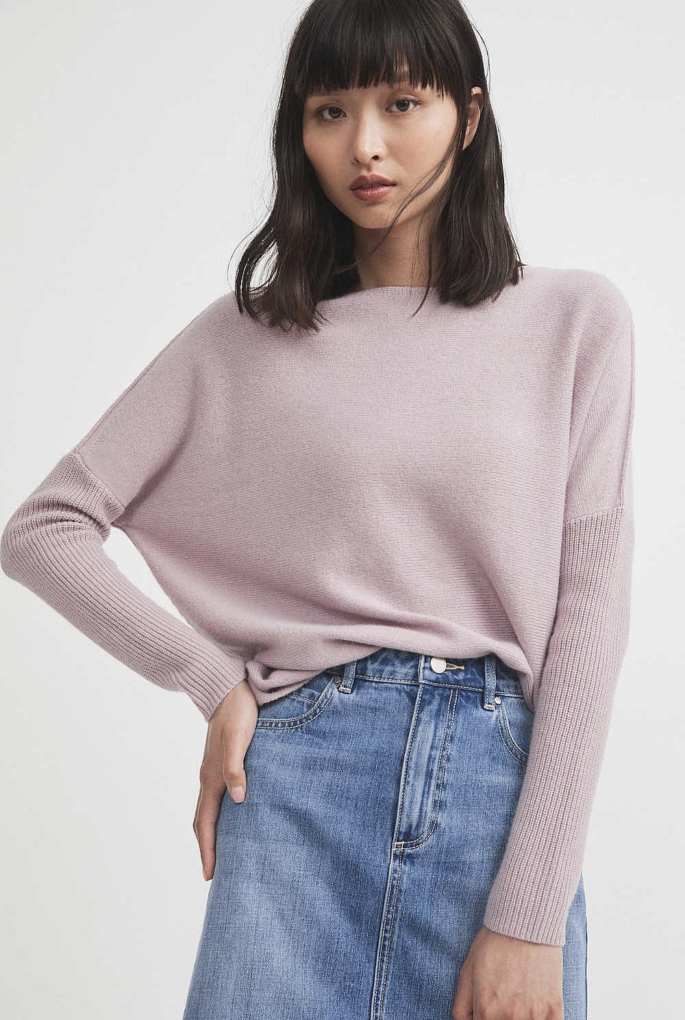 Drop Shoulder Knit
