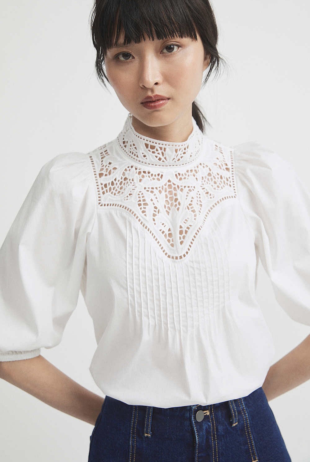 Lace Cutwork Blouse