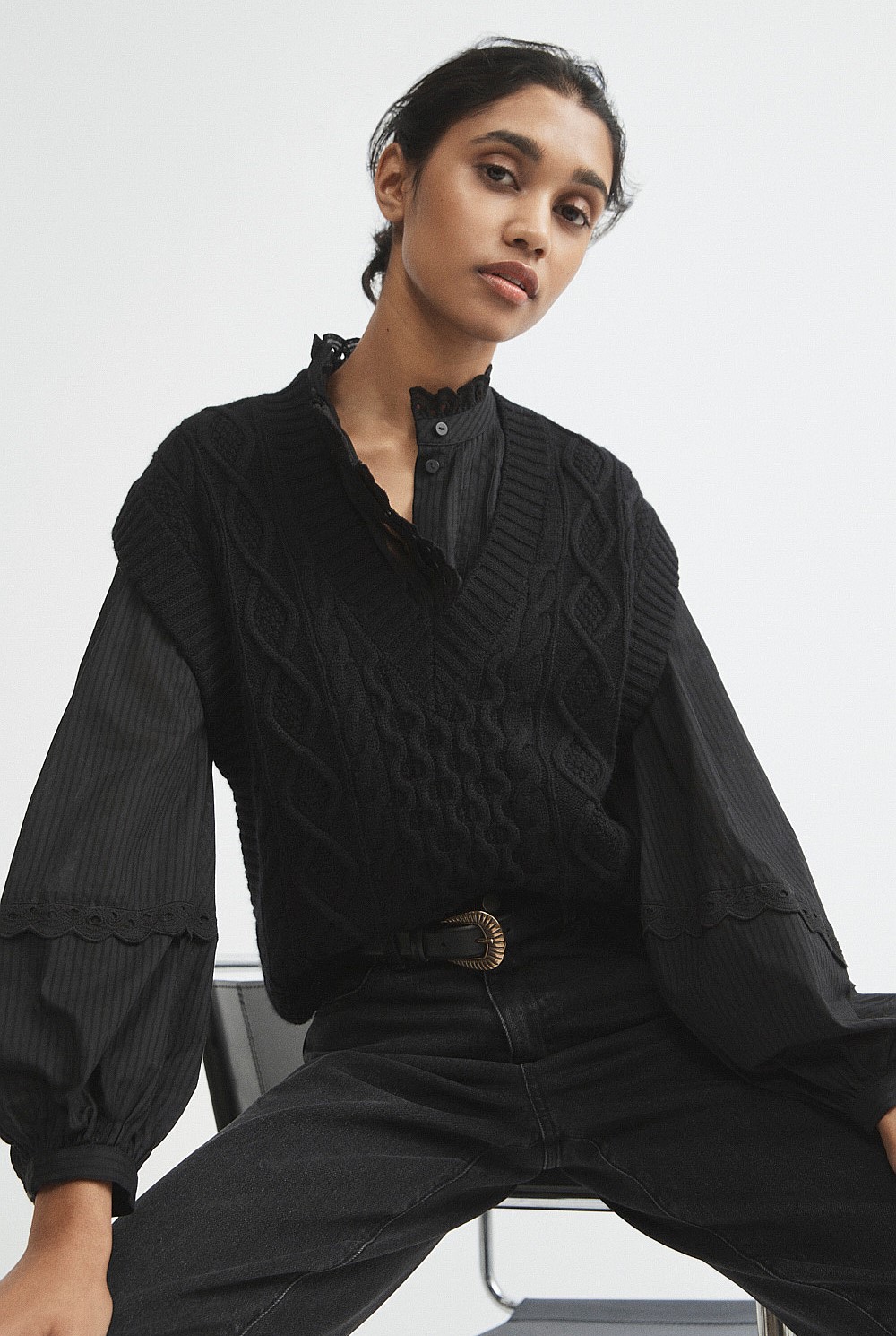 Cable Knit Tunic