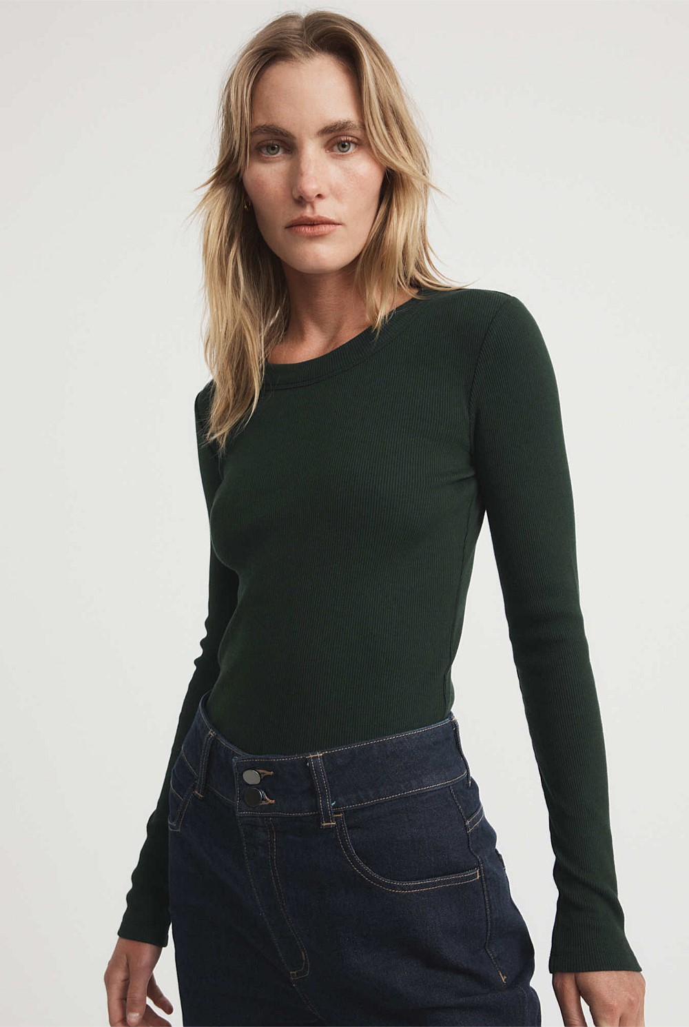 Long Sleeve Rib Top