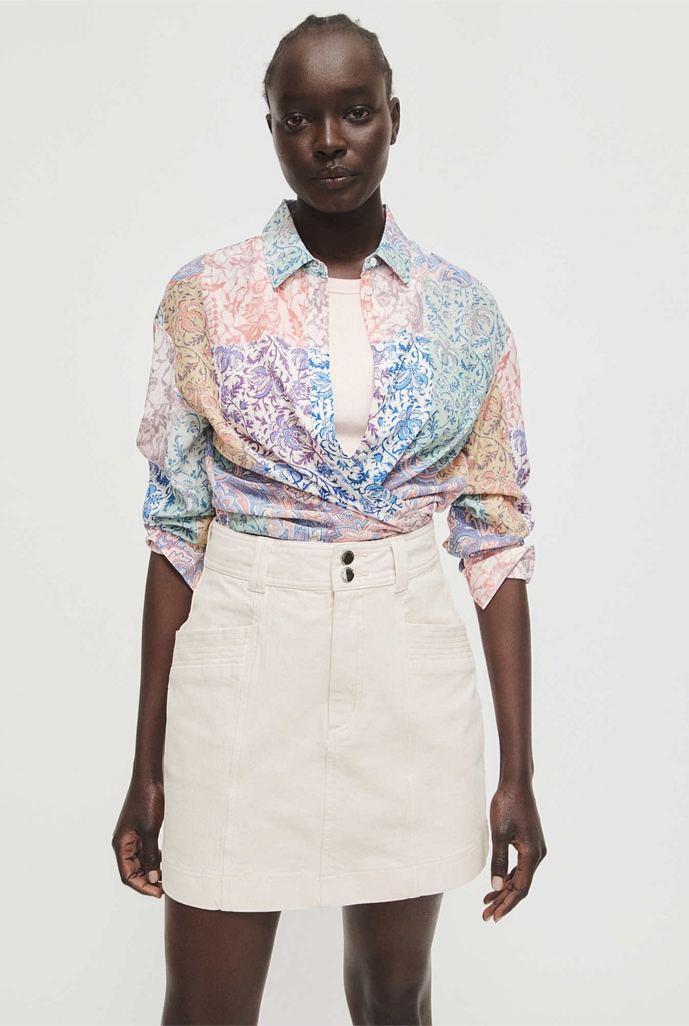 Print Silk Shirt