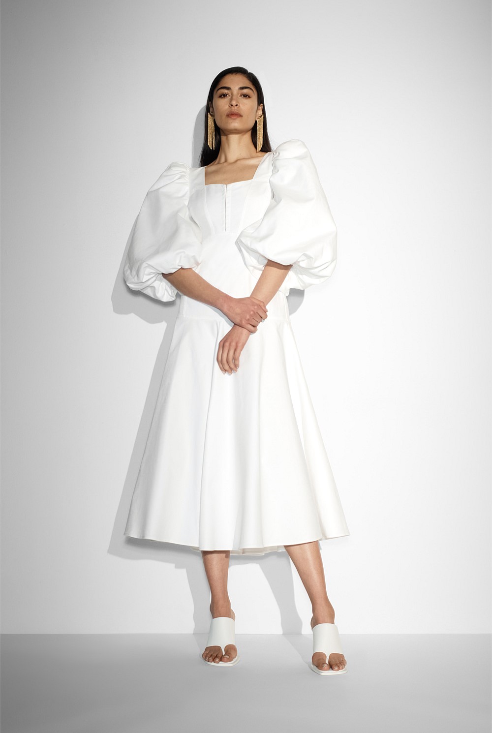 Volume Sleeve Dress