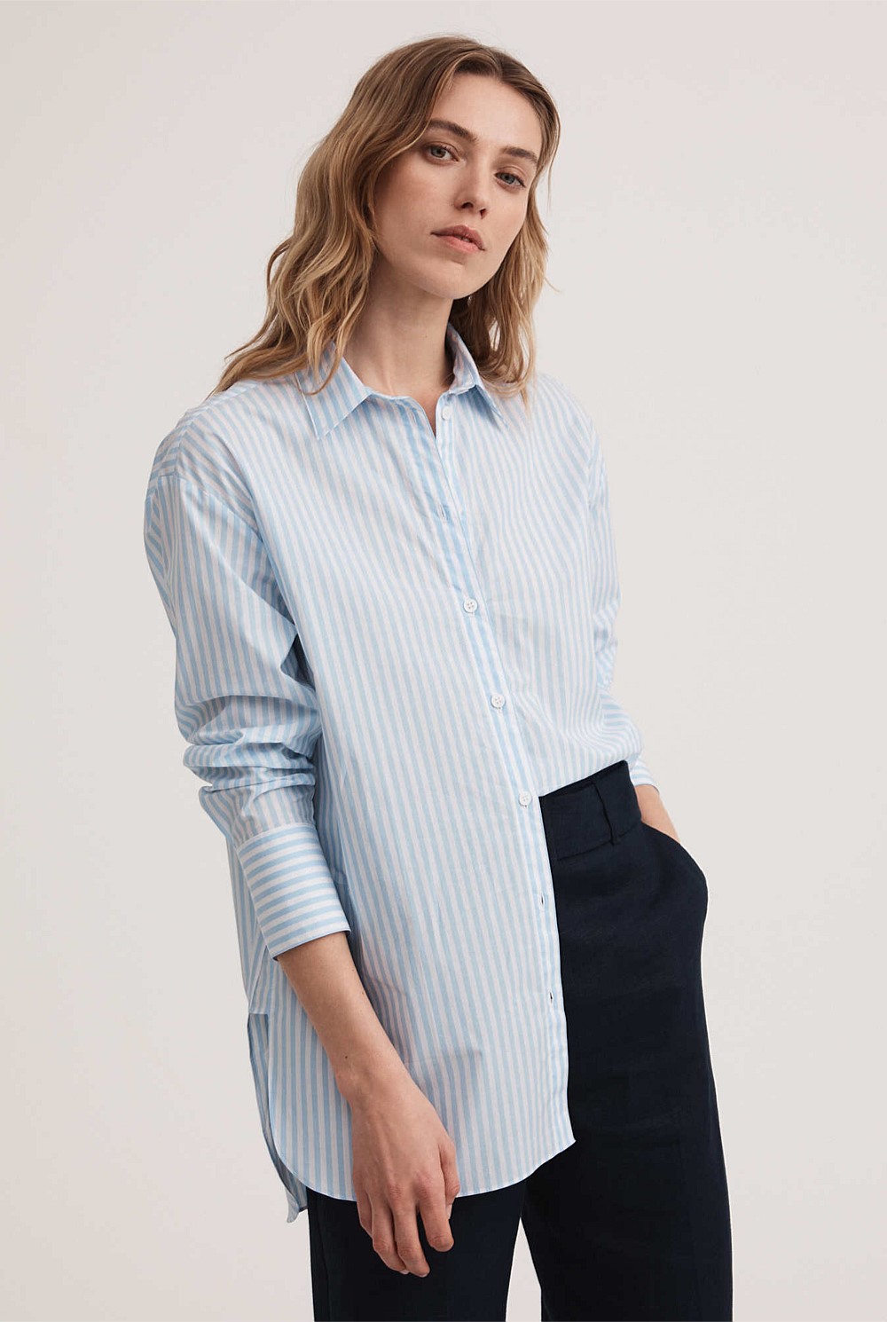 Stripe Cotton Shirt
