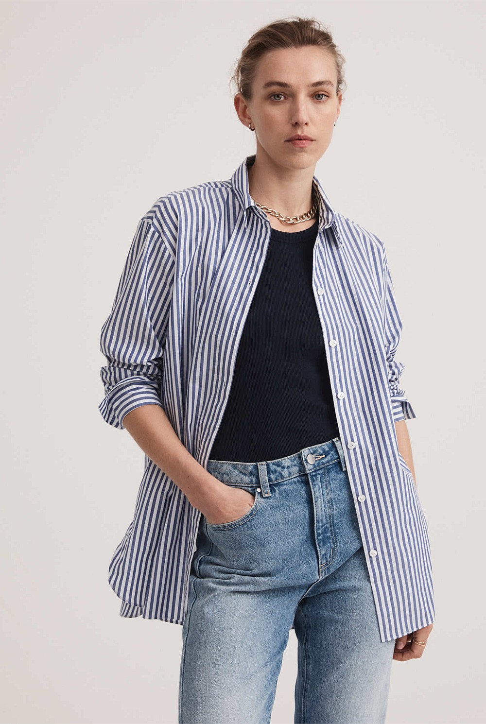 Stripe Cotton Shirt