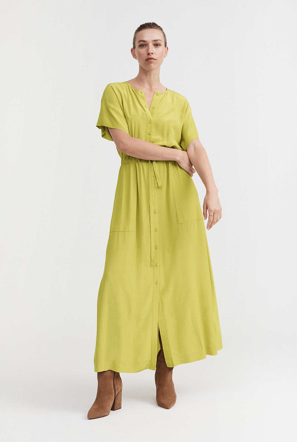 Modern Maxi Shirt Dress