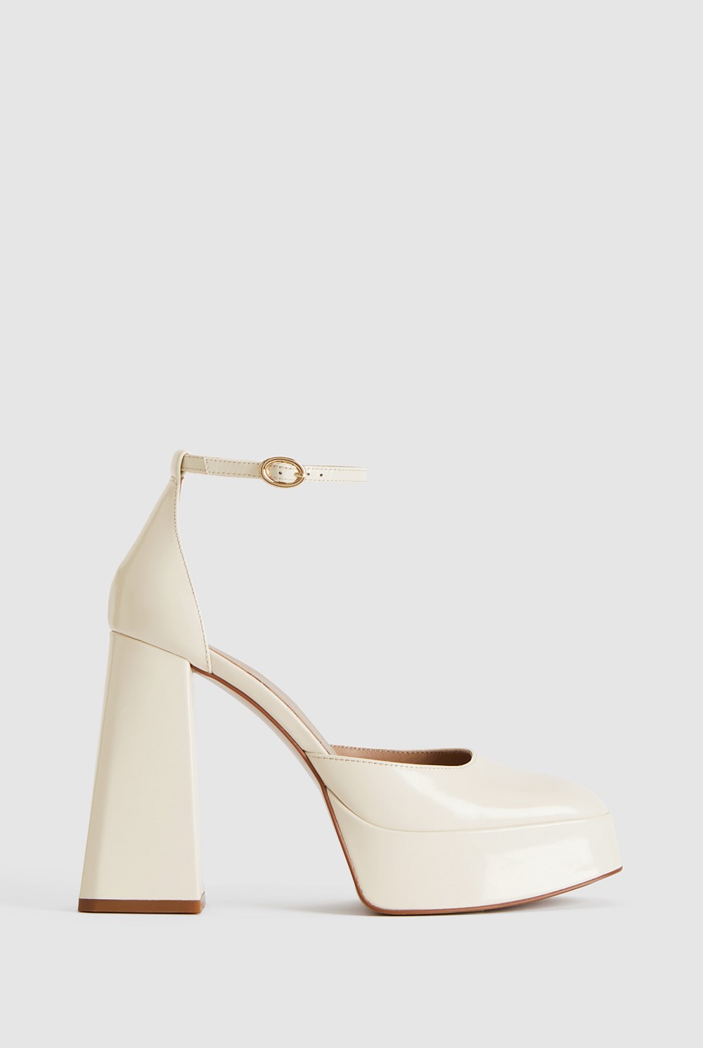 Leather Platform Heel