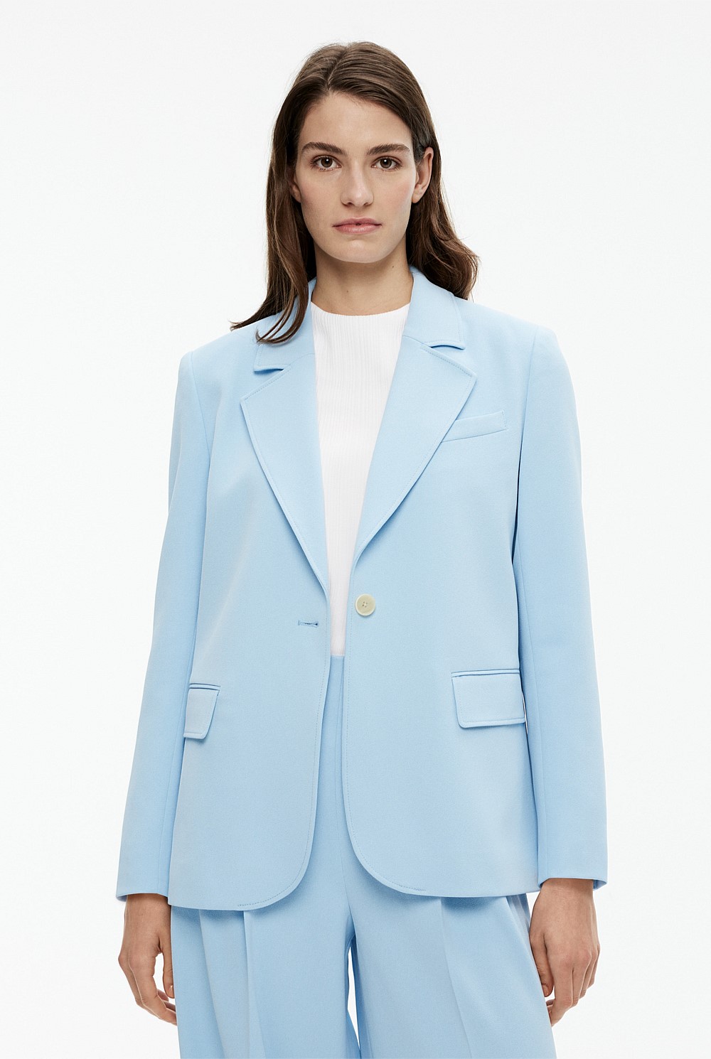 Boxy Single-Breasted Blazer