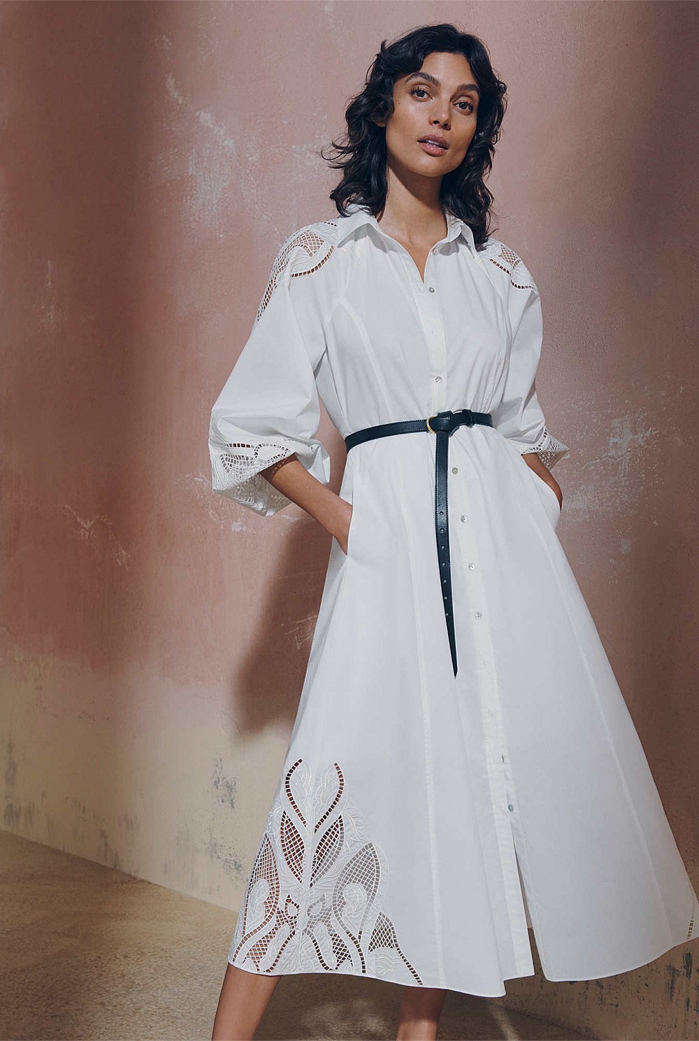 Cotton Broderie Dress