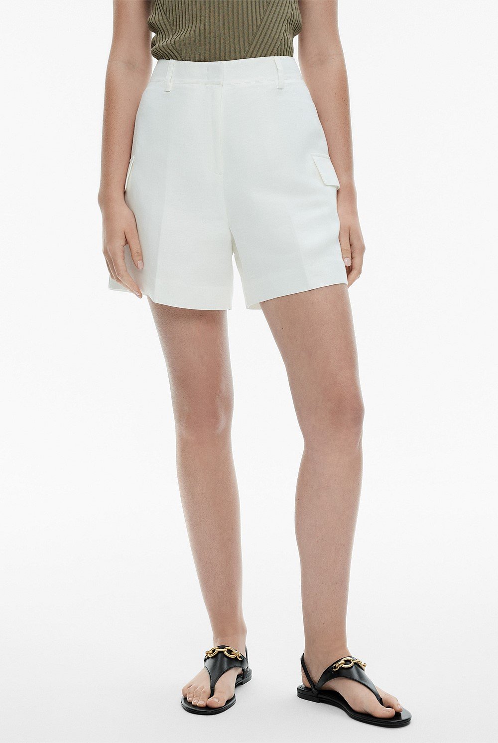 Linen Viscose Utility Short