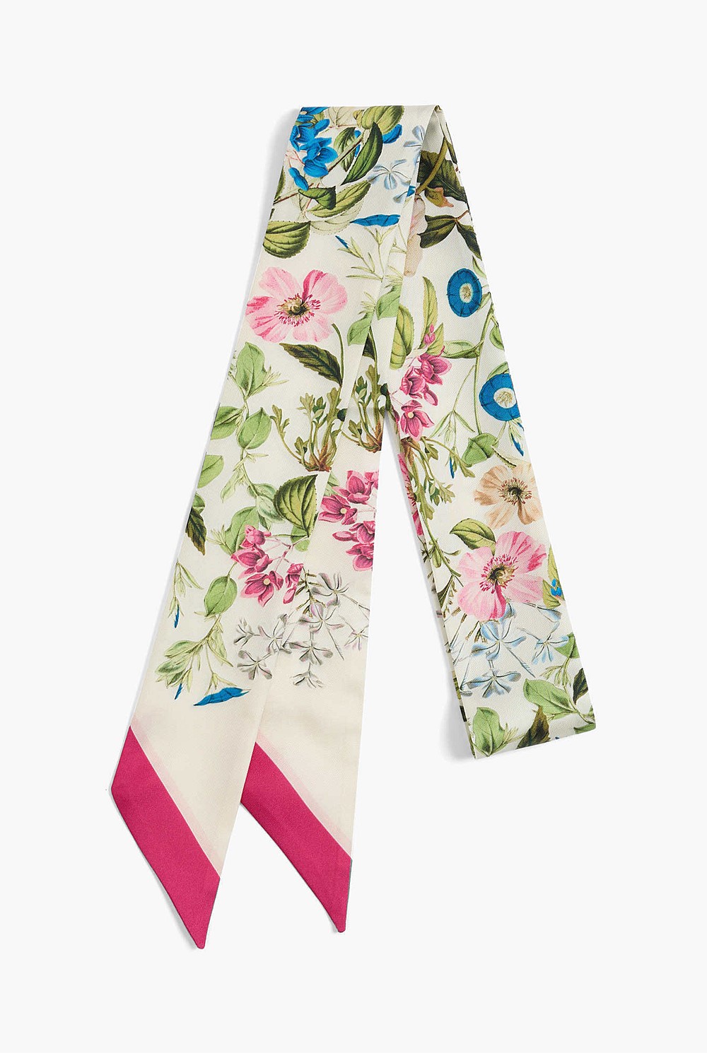 Silk Garden Floral Tie Scarf