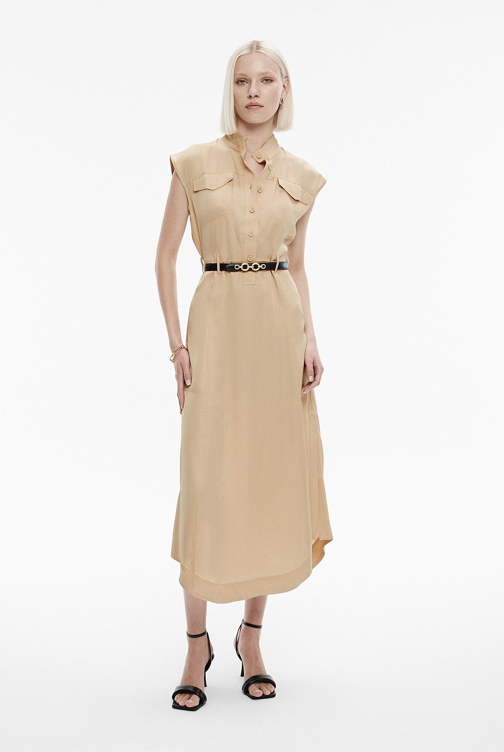 Half Placket Dress