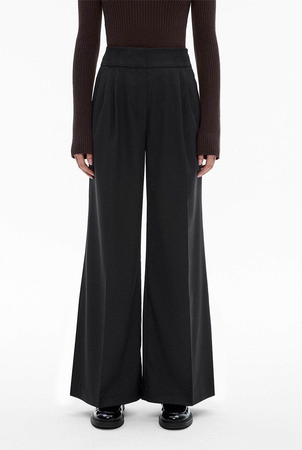 Full Length Wide Leg Trouser