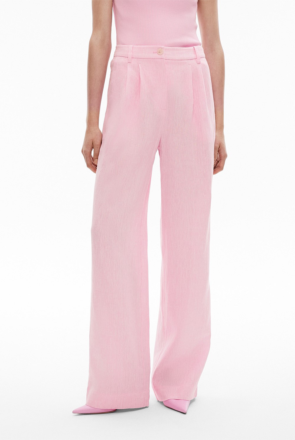 Linen Pleat Pant