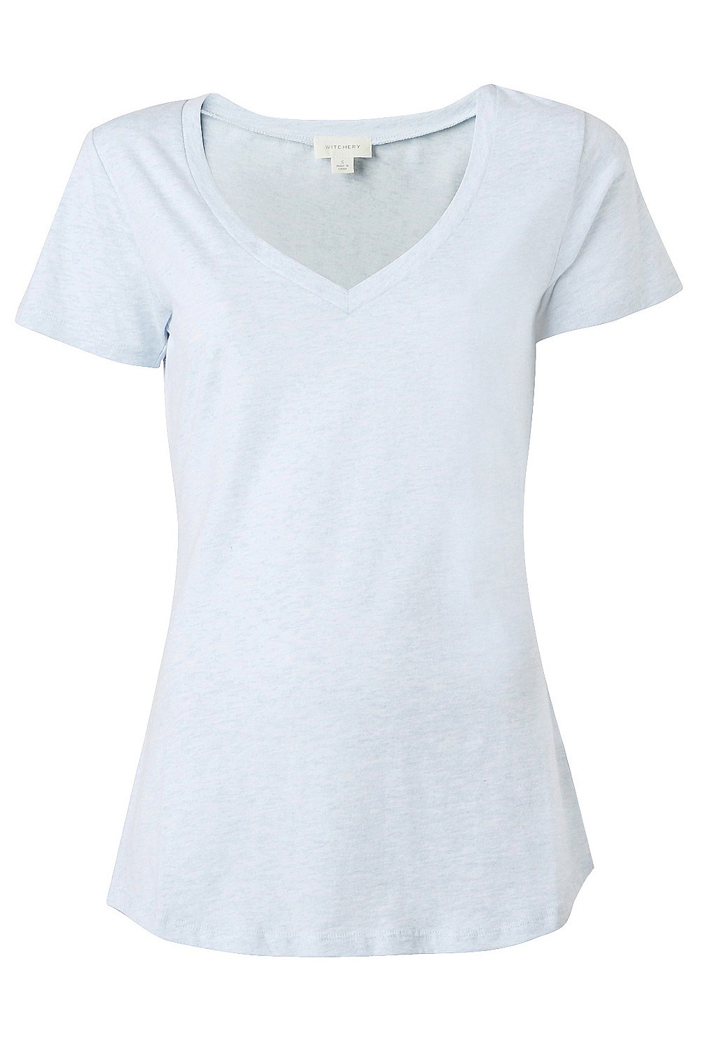 Cotton Basic V Neck Tee