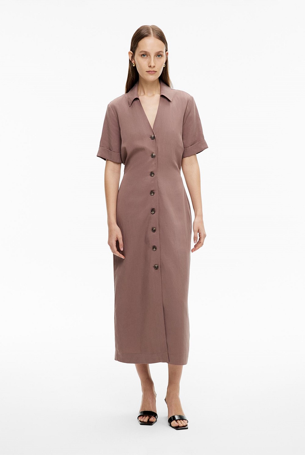 Collared Button Dress