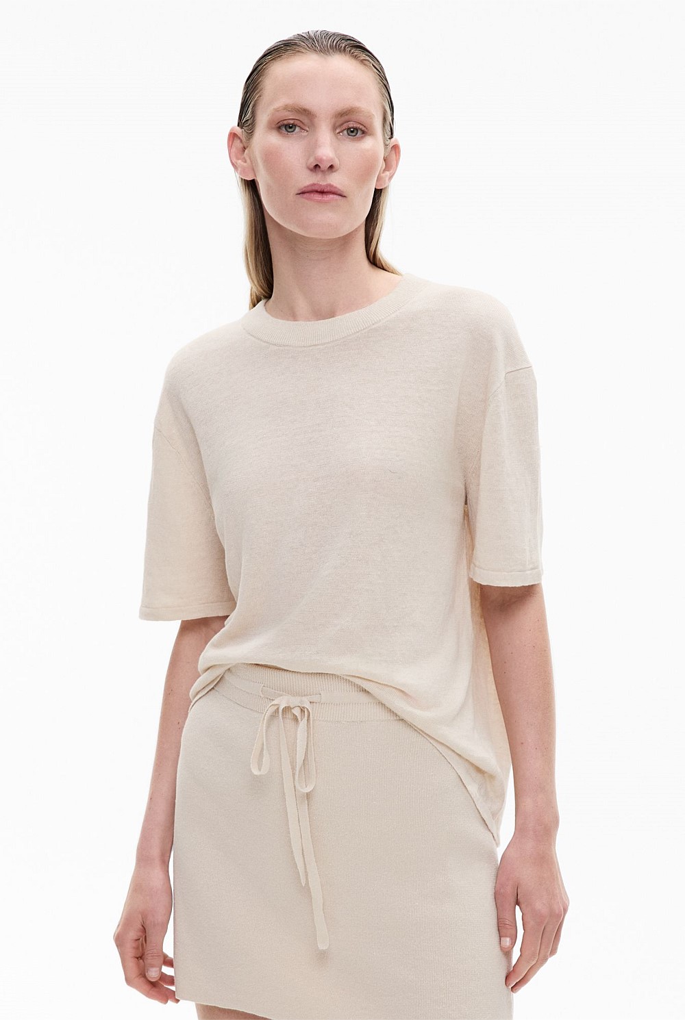 Linen Knit Tee