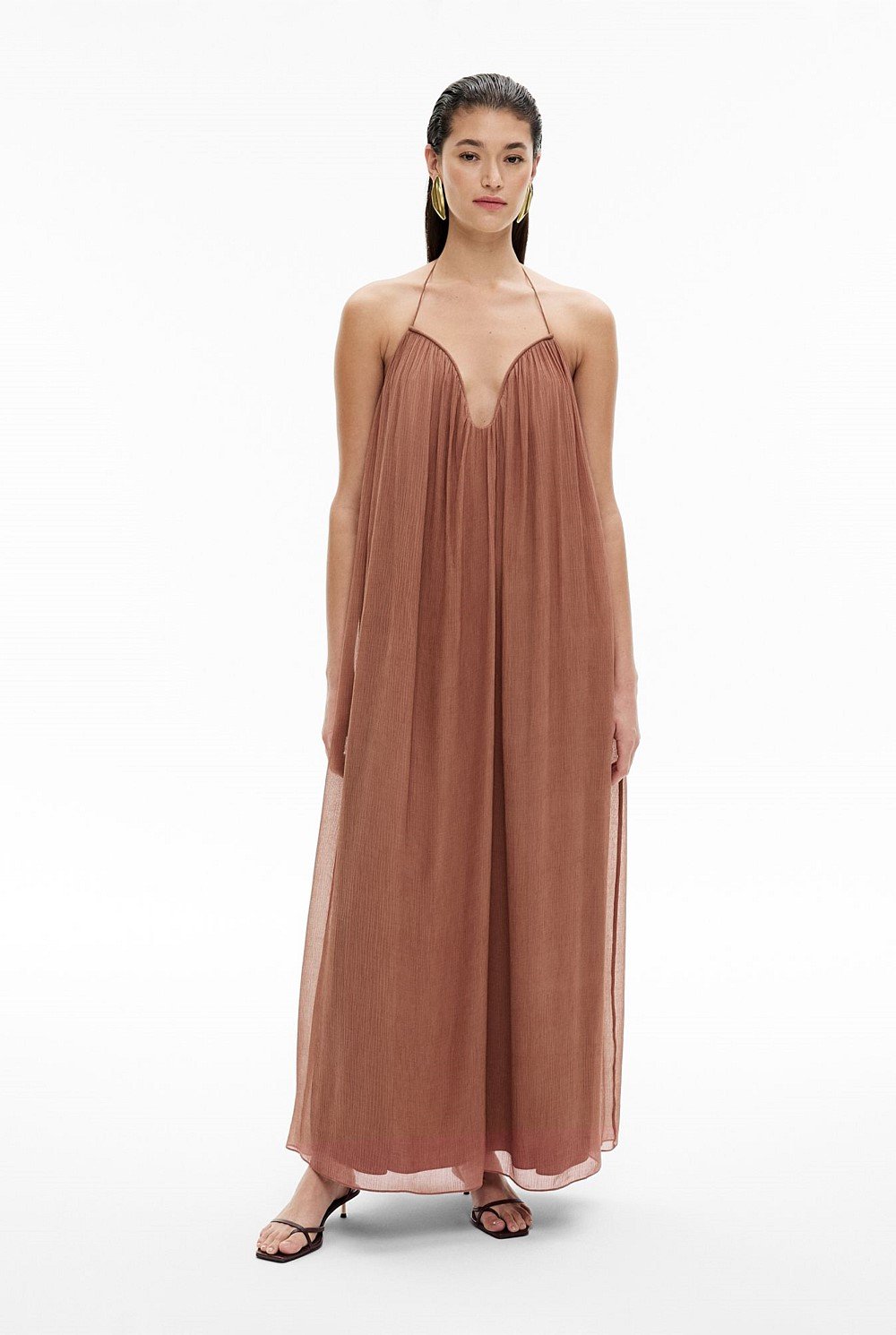 Textured Maxi Dress