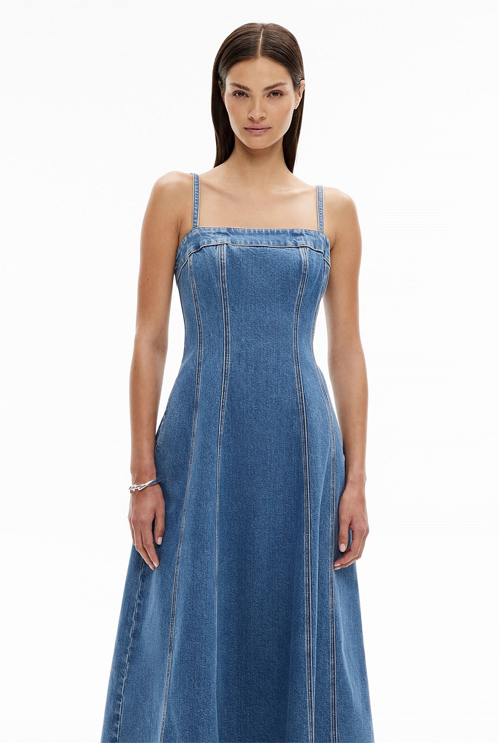 Denim Waisted Dress