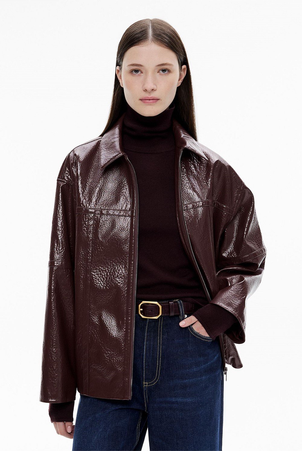 Oversized Zipper Jacket