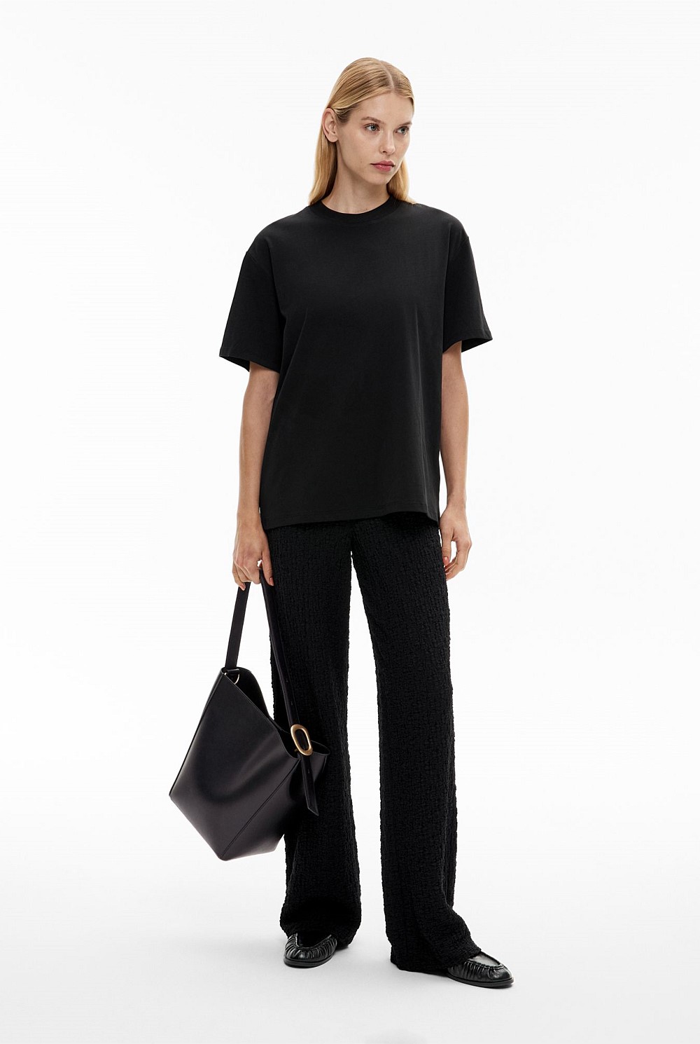 Textured Jersey Pants