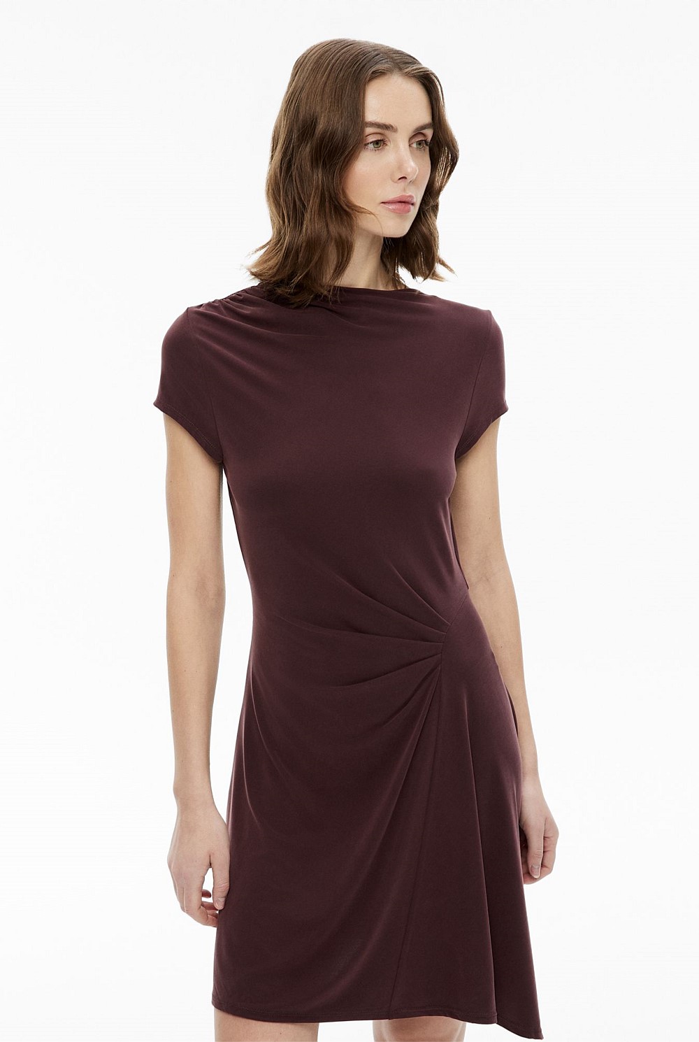 Draped Hem Dress