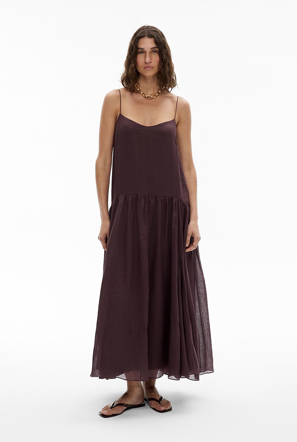Fine Strap Maxi Dress