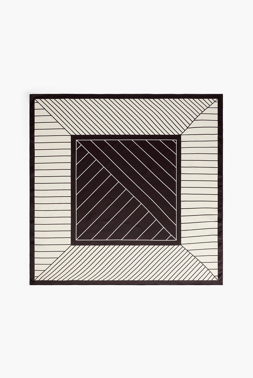 Splice Stripe Satin Scarf