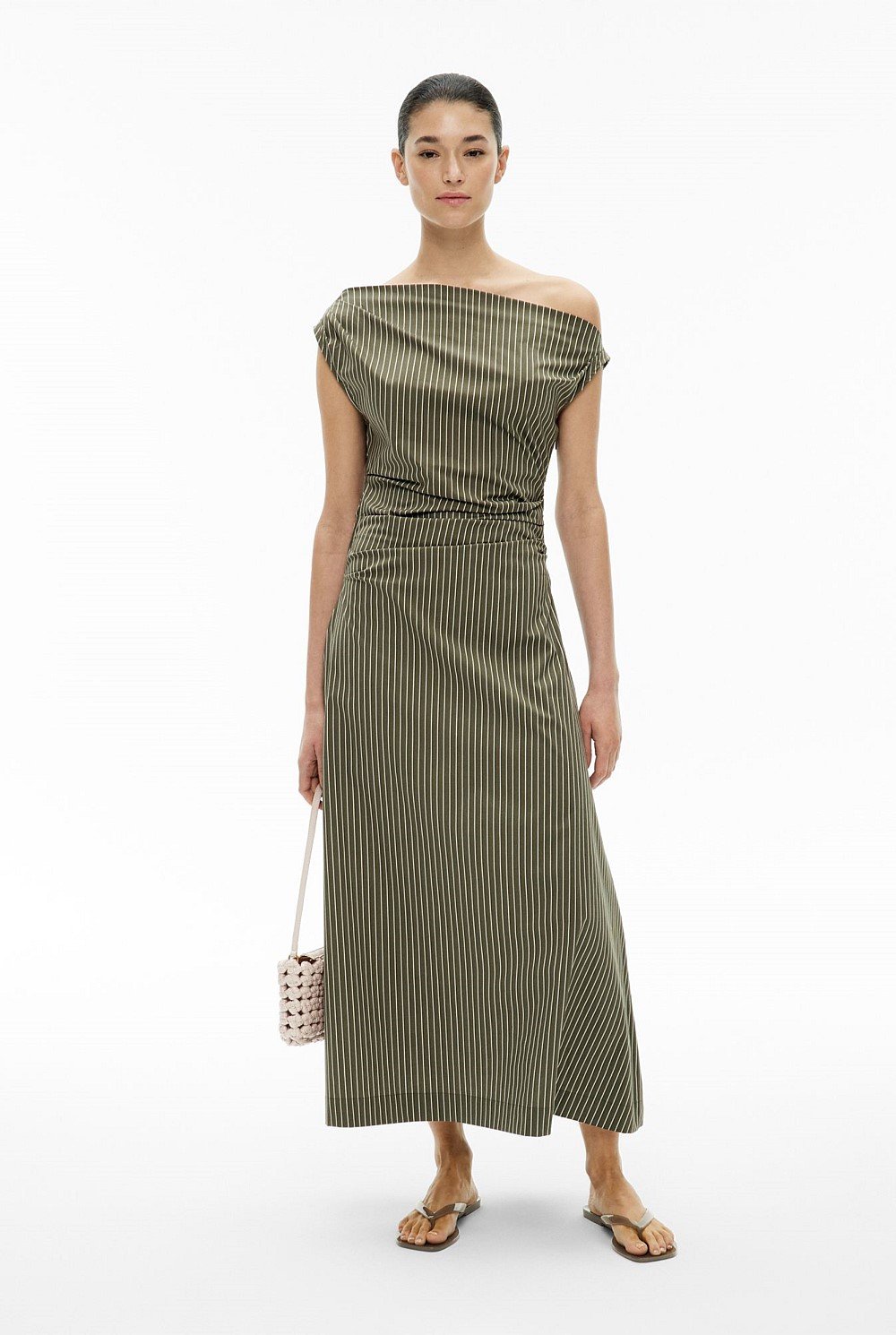 Asymmetric Shoulder Dress