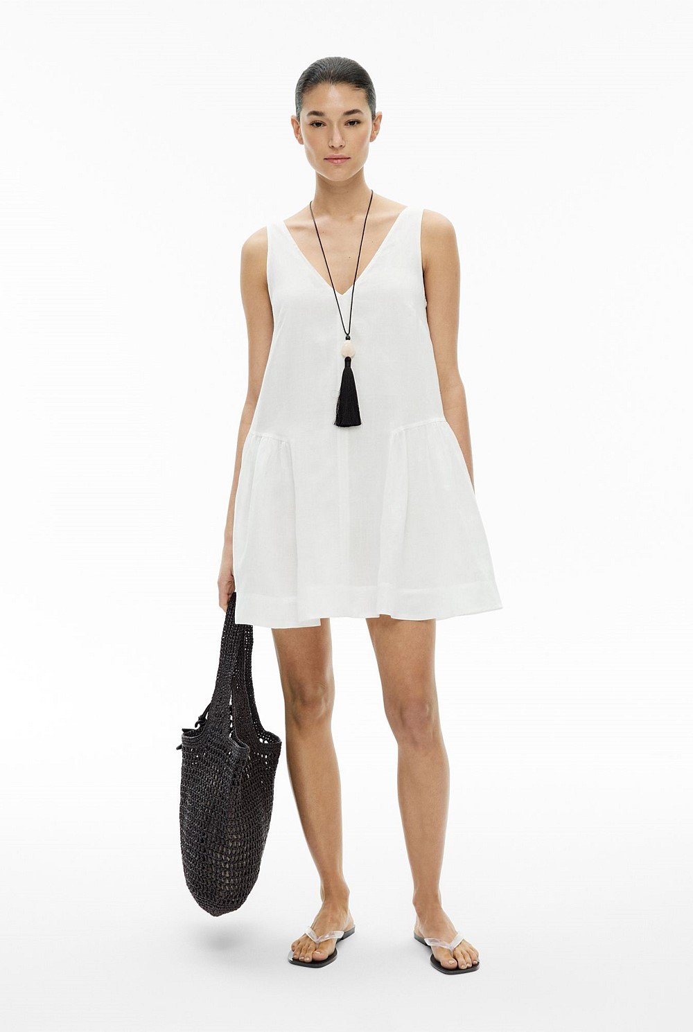 Mini Gather Panel Dress