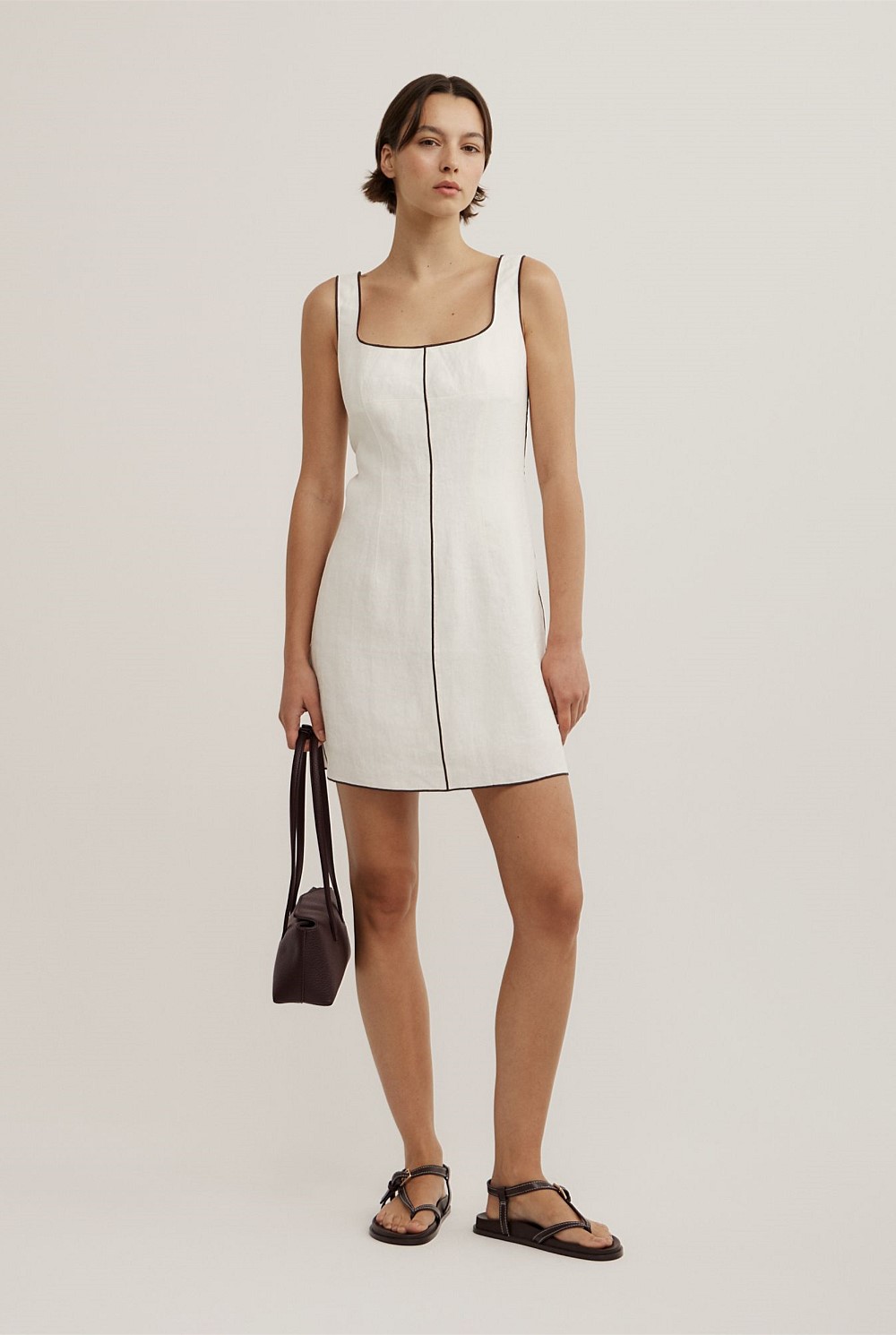 Contrast Stitch Dress