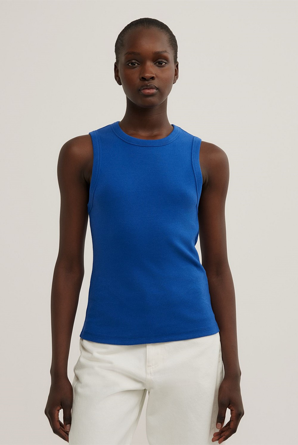 Crew Rib Tank Top