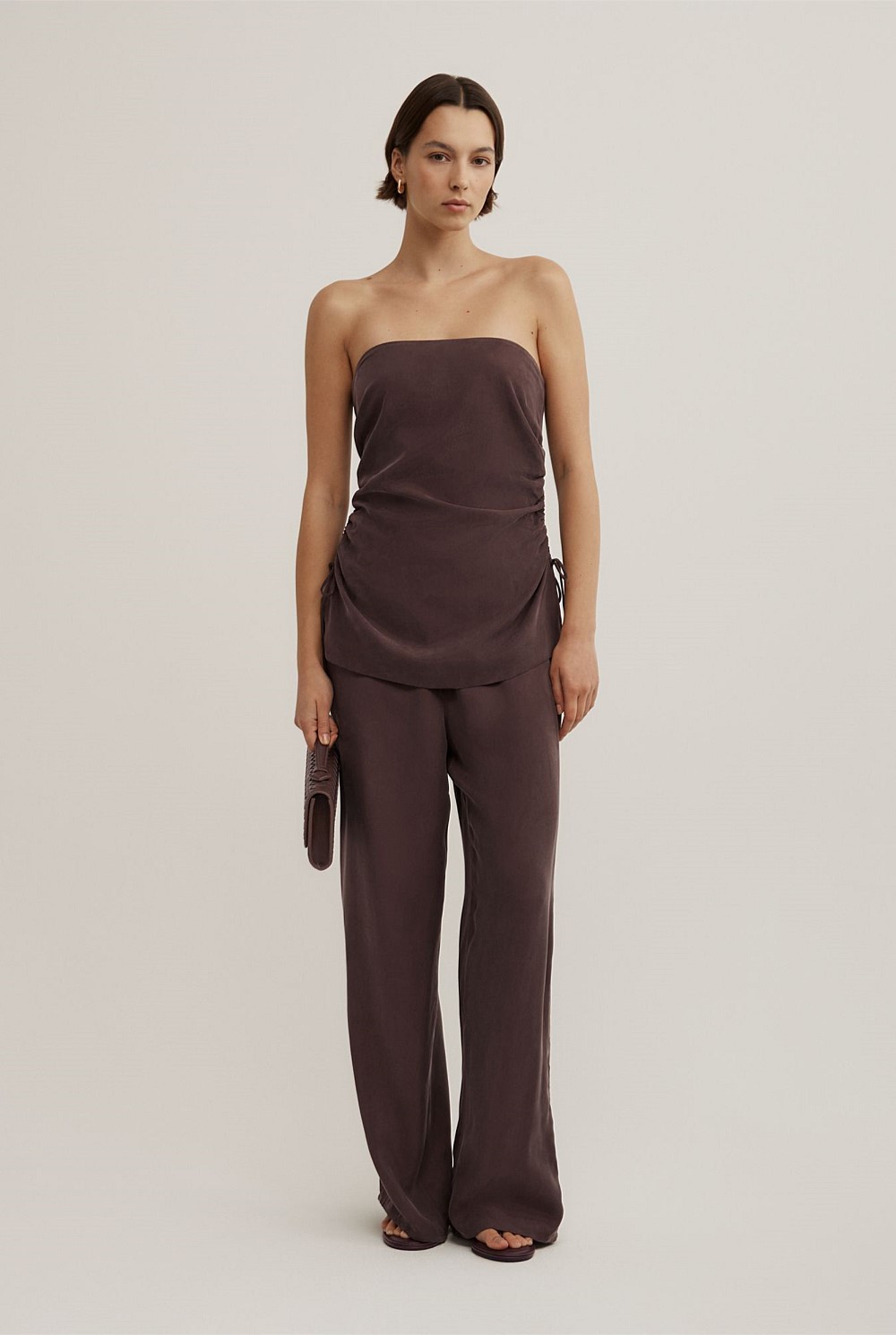 Pull On Cupro Pants