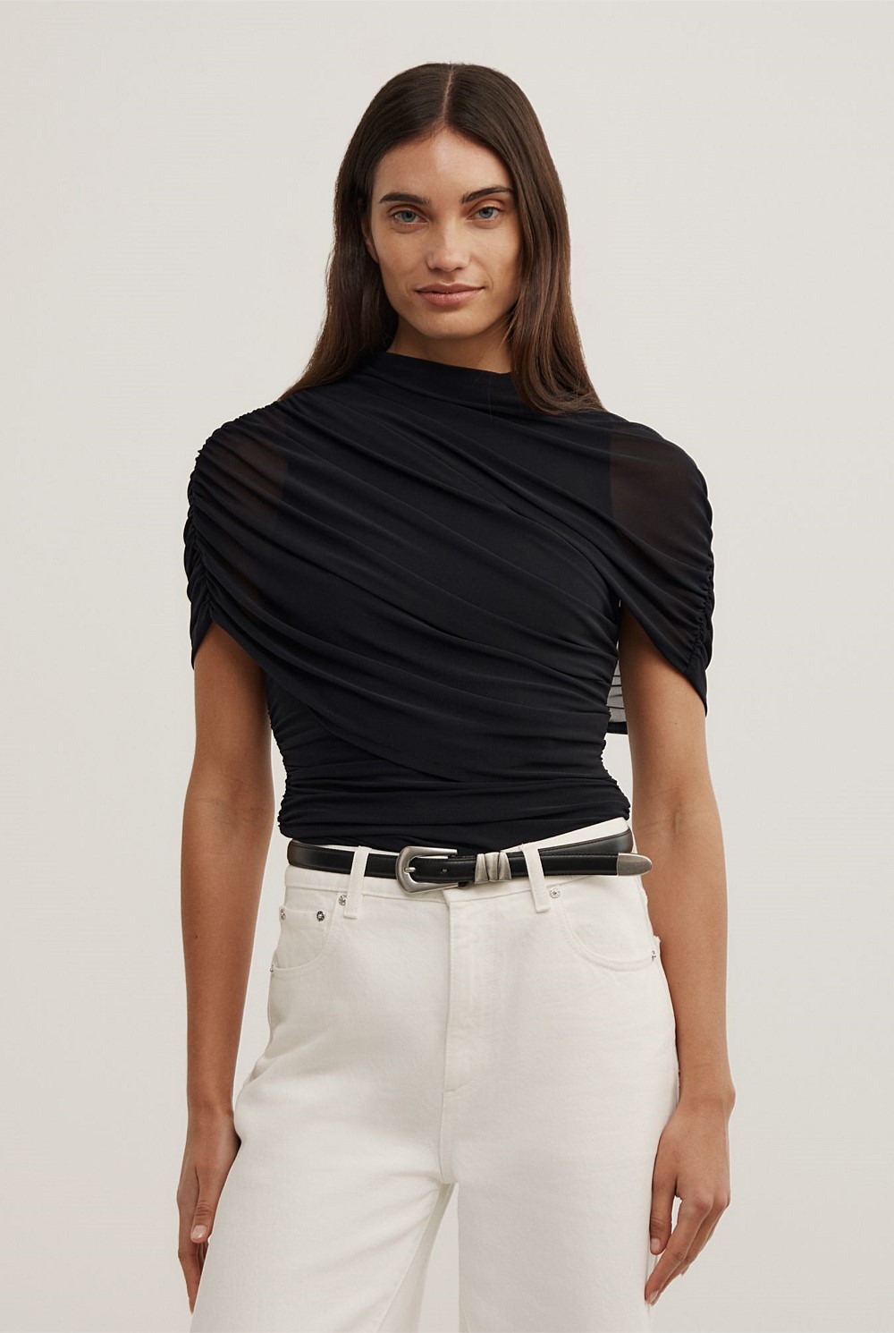 Mesh Cape Top