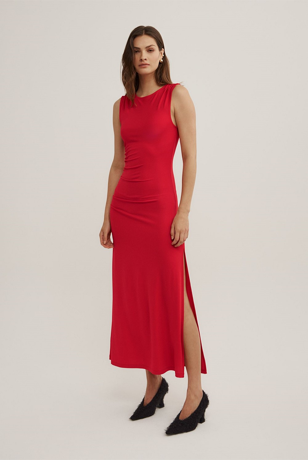 Shoulder Gather Dress