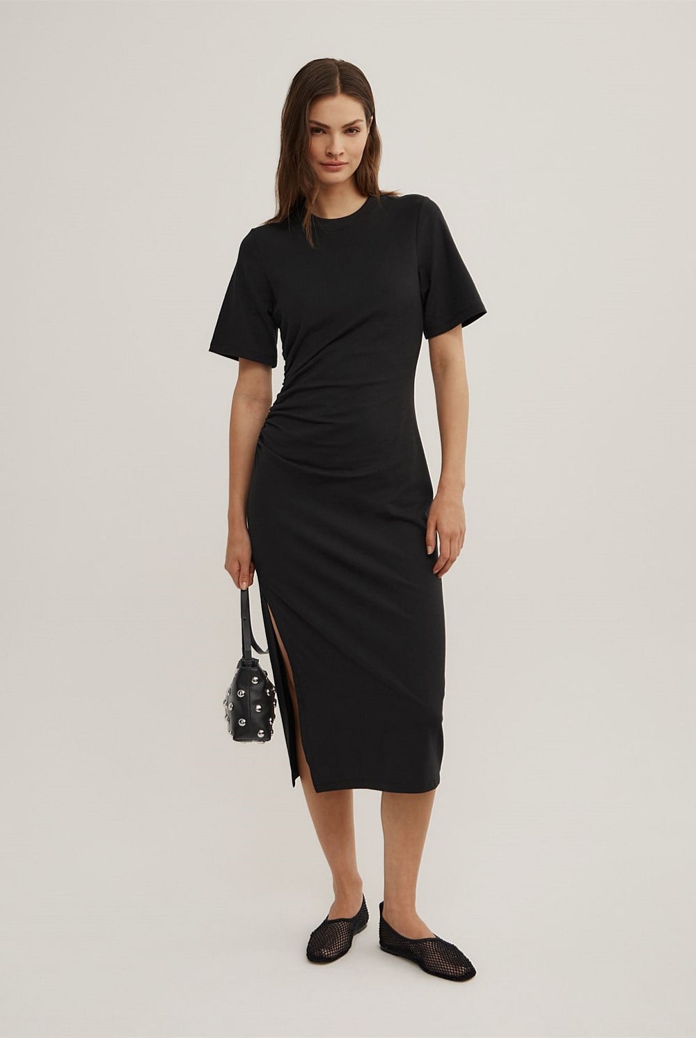 Gather T-Shirt Dress