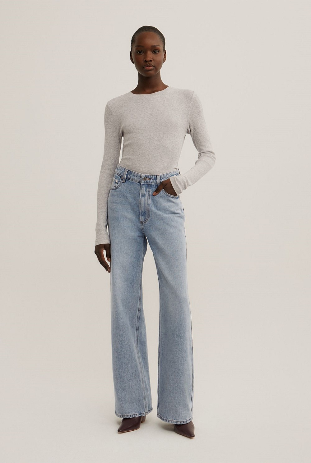 Full Length Straight Jeans