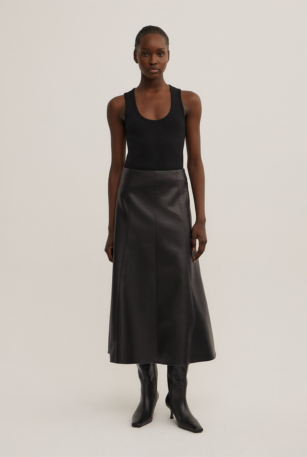 PU Panel Skirt