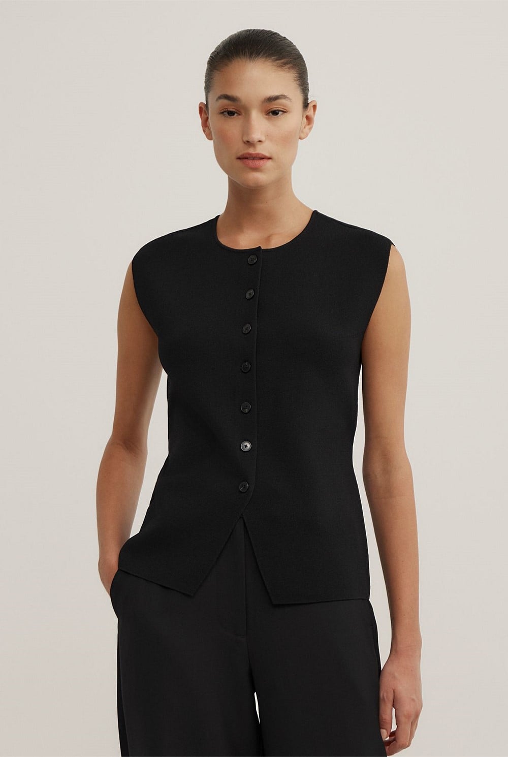 Compact Knit Vest