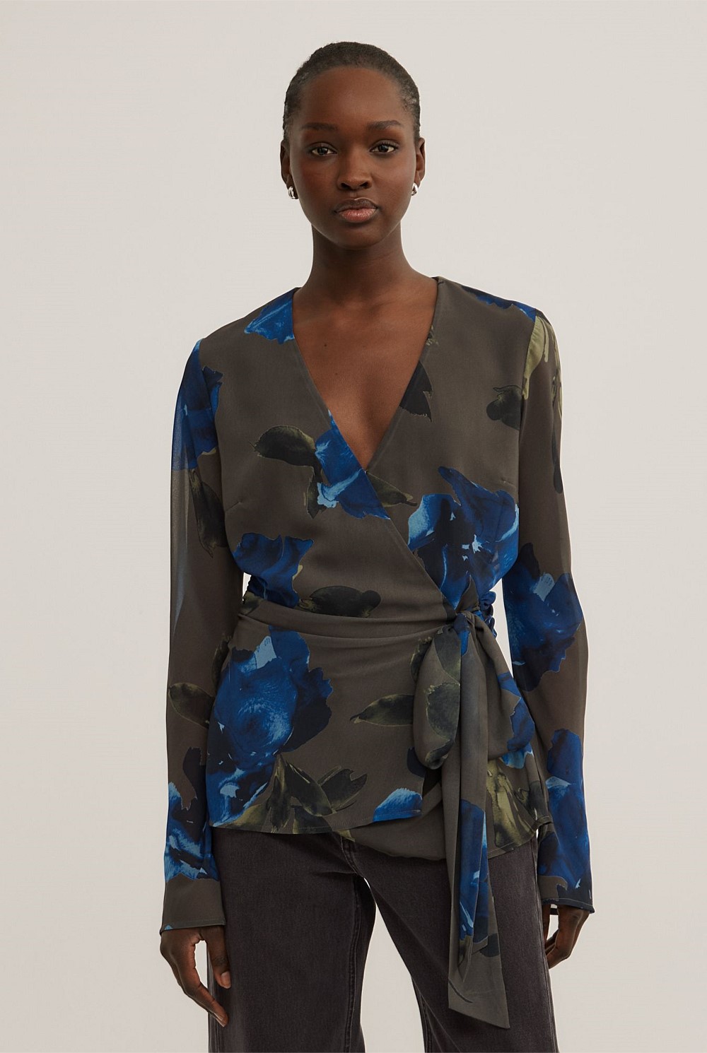 Sheer Wrap Shirt