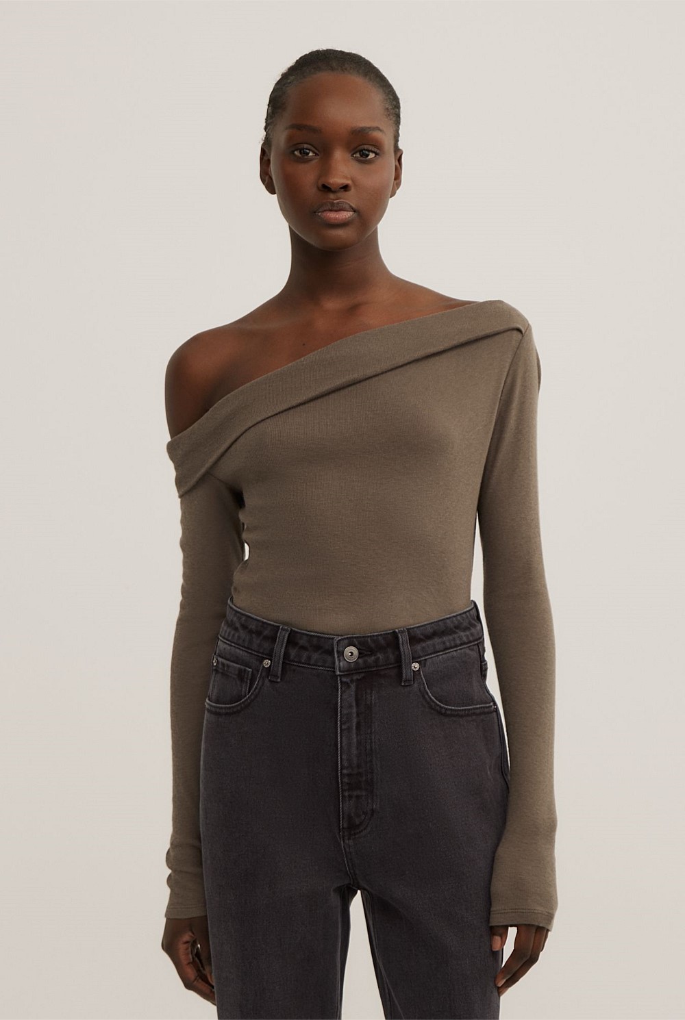 Asymmetric Long Sleeve Top