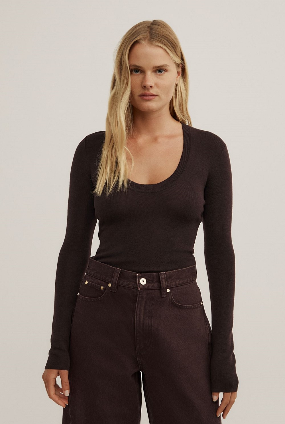 Merino Scoop Knit