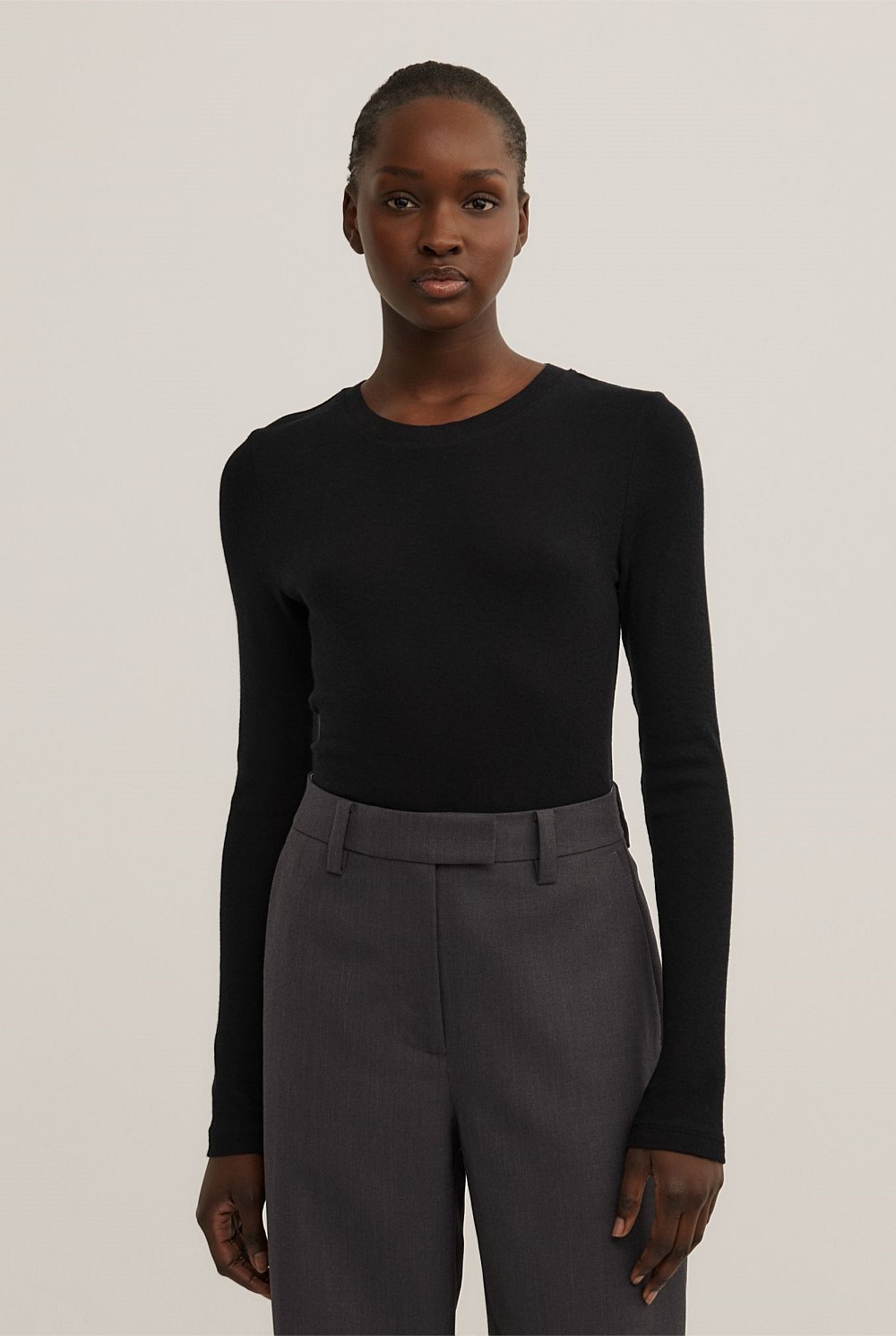 Fine Jersey Long Sleeve Top