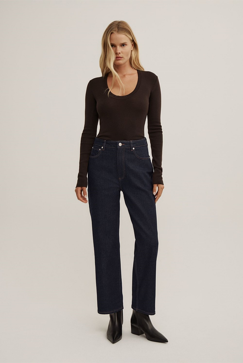 Straight Crop Jeans