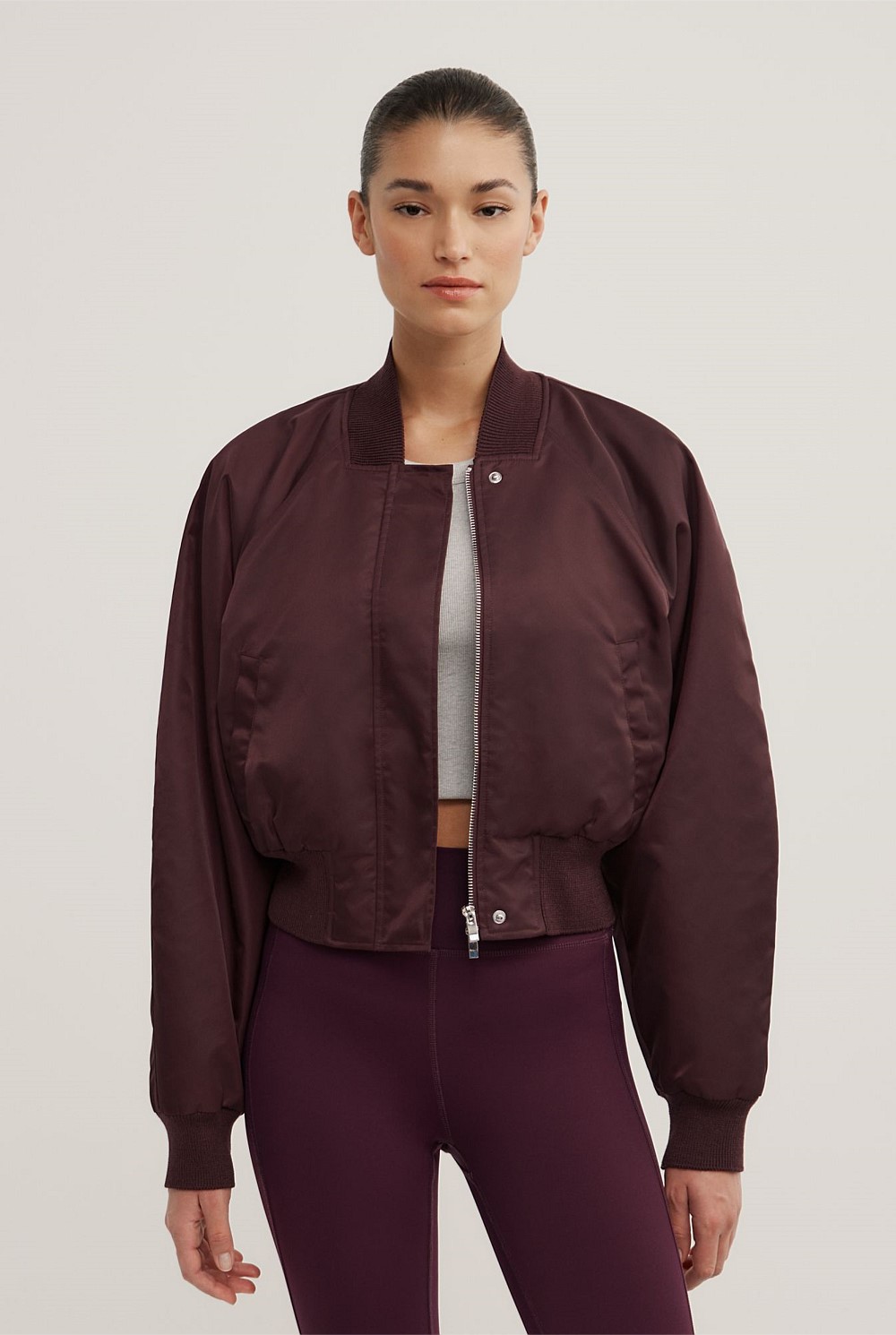 Nylon Bomber Jacket
