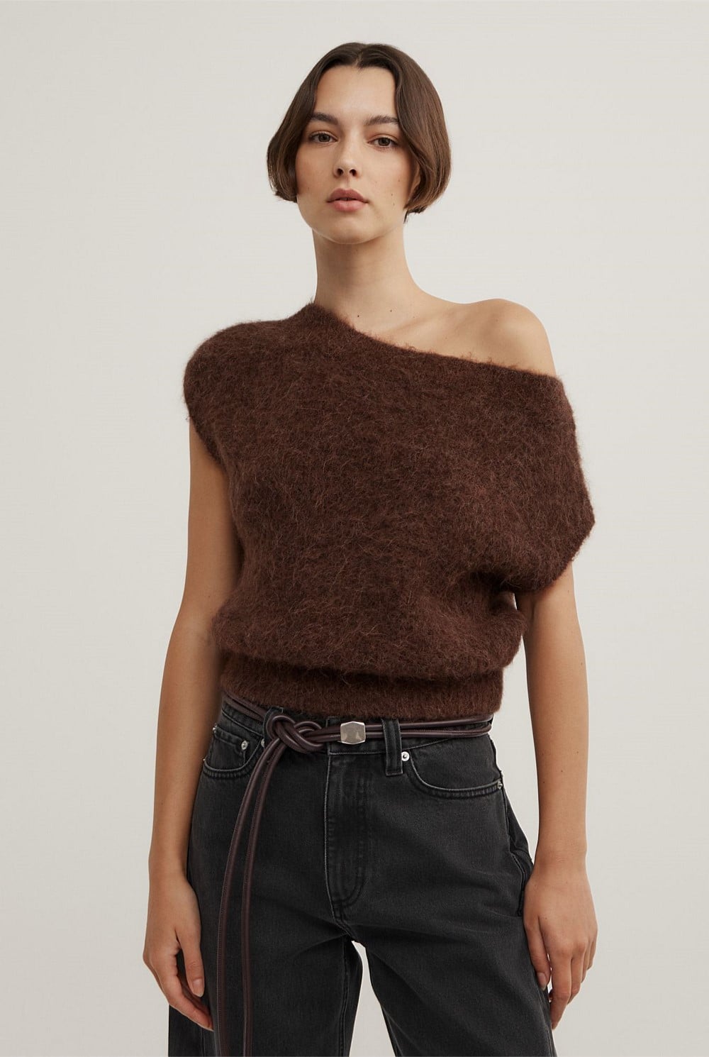 Asymmetric Fluffy Top