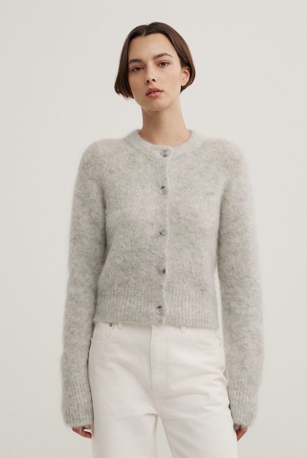 Fluffy Crew Cardigan