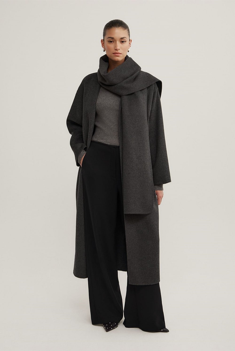 Long Scarf Coat