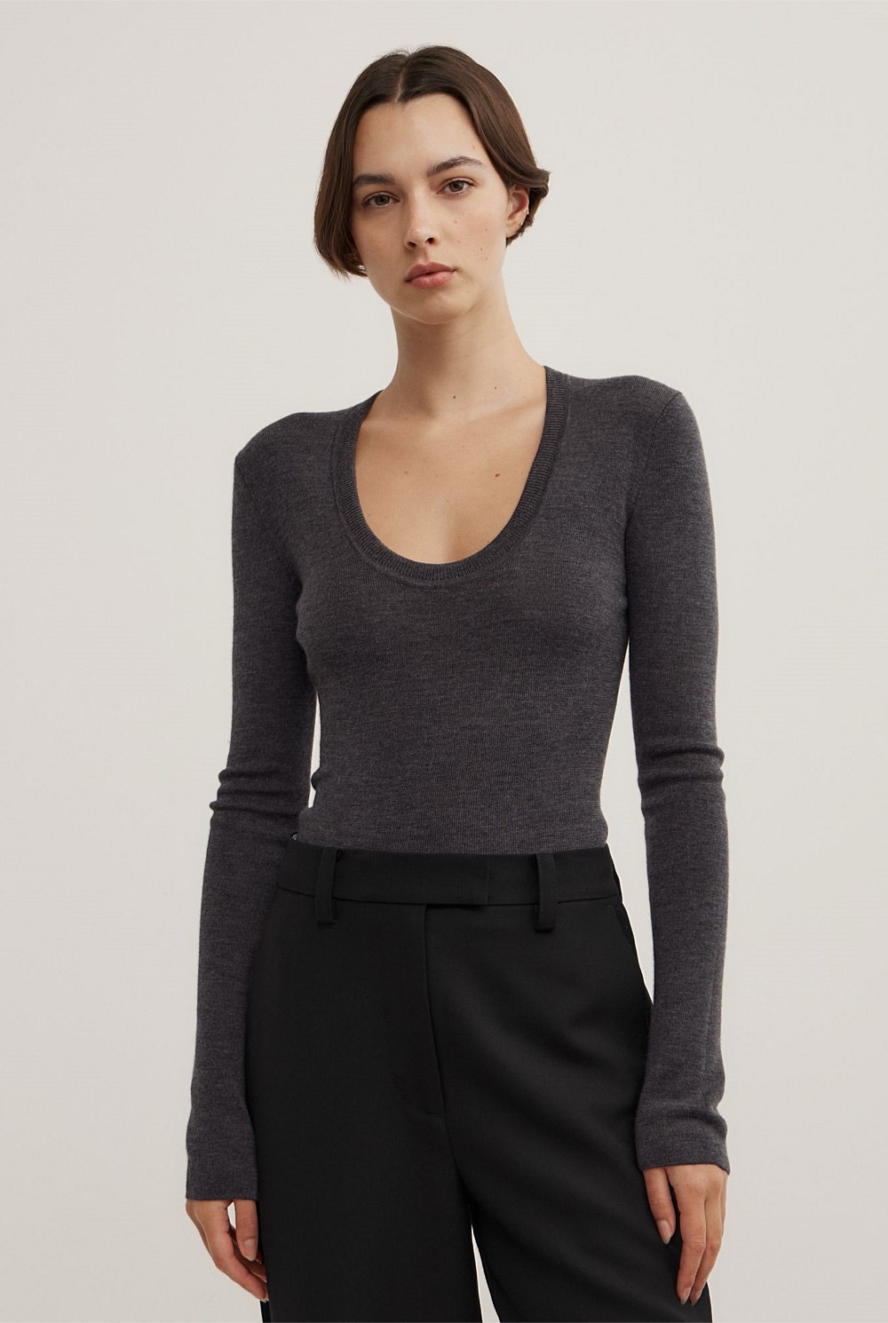 Merino Scoop Knit